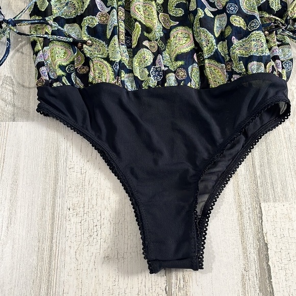 Free People Sundown Paisley Bodysuit Size XS.  NWT - Picture 7 of 12